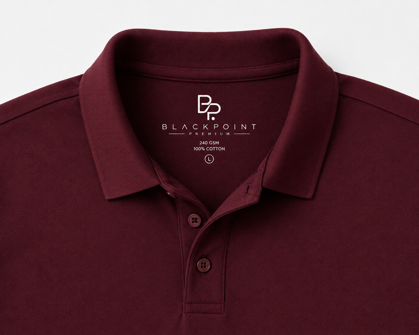 BLACKPOINT Premium Polo Tee-Maroon