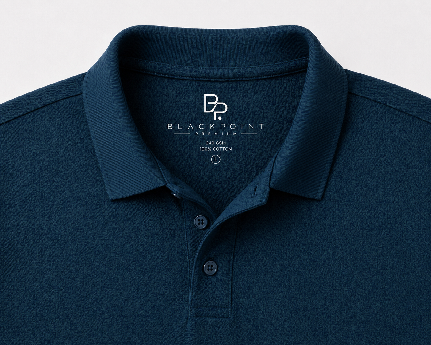 BLACKPOINT Premium Polo Tee - Petrol Blue