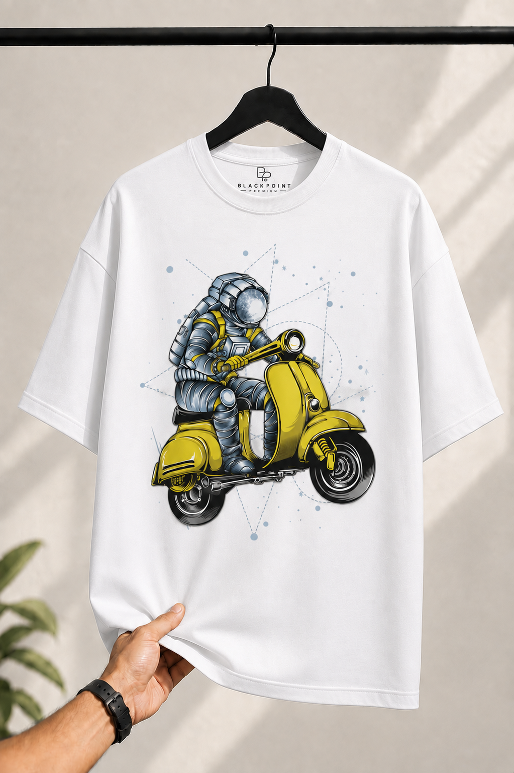 BLACKPOINT Premium Oversized Tee- Astro scooter