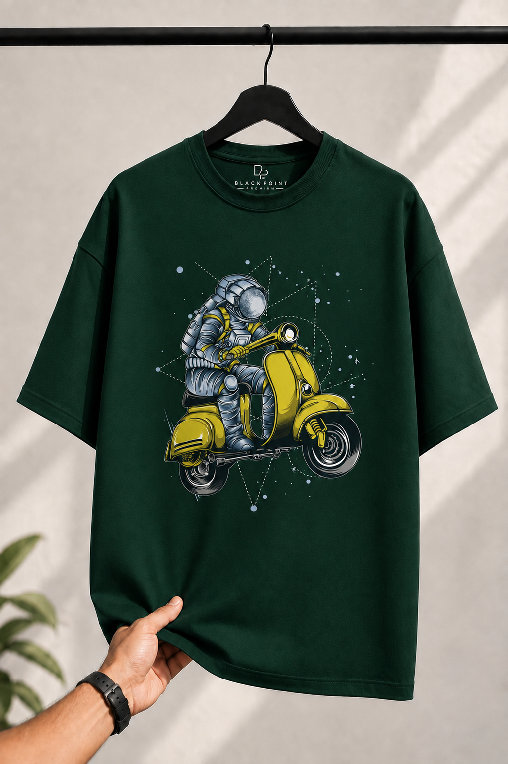 BLACKPOINT Premium Oversized Tee- Astro scooter