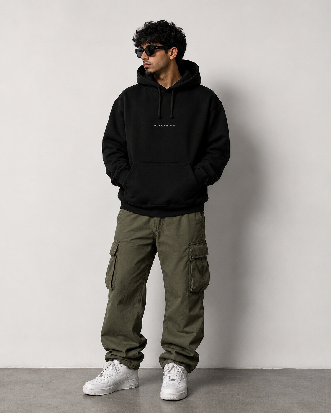 BLACKPOINT Premium Fleece Hoodie - Black