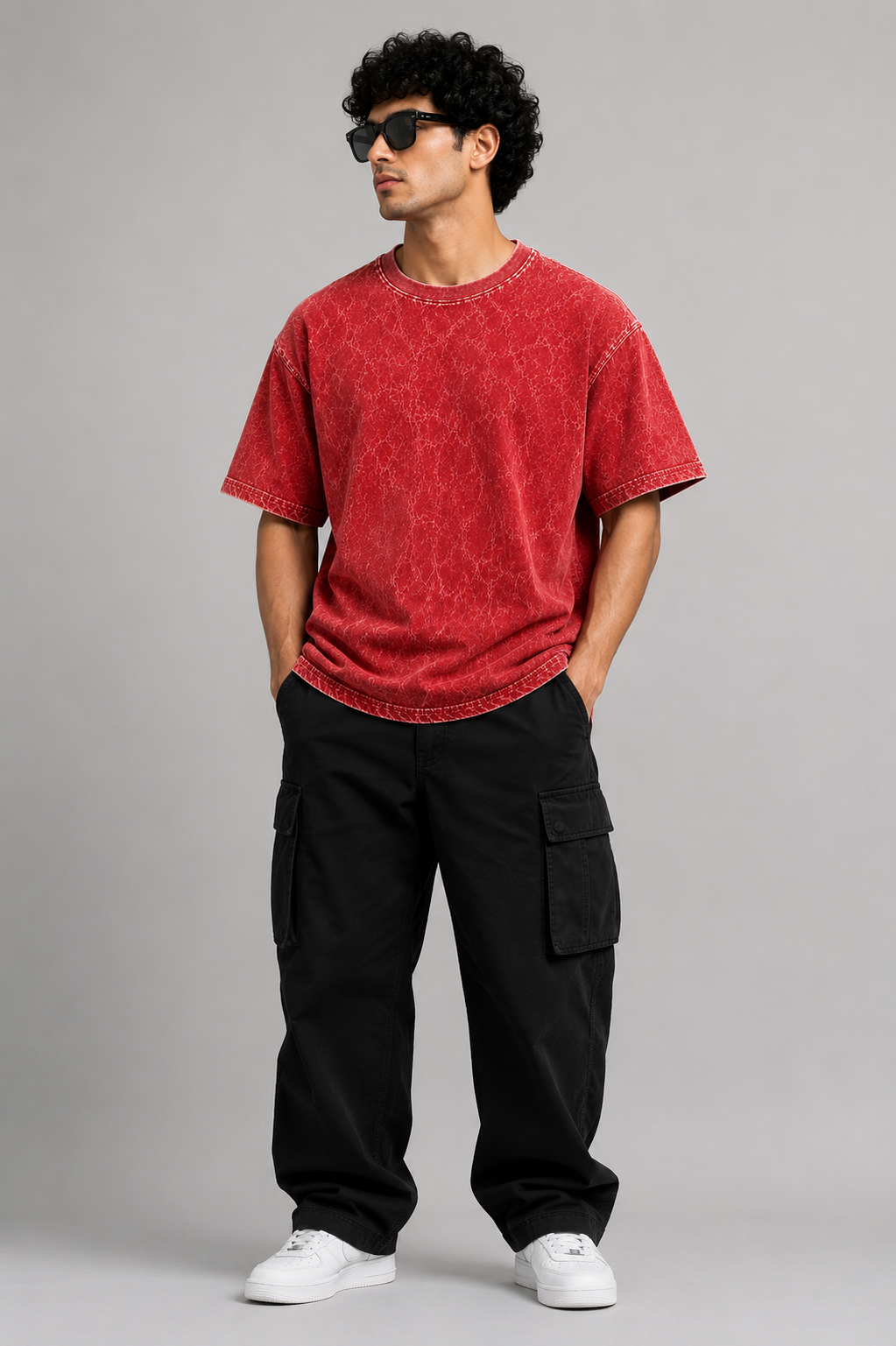 BLACKPOINT Premium Oversized Tee - Red
