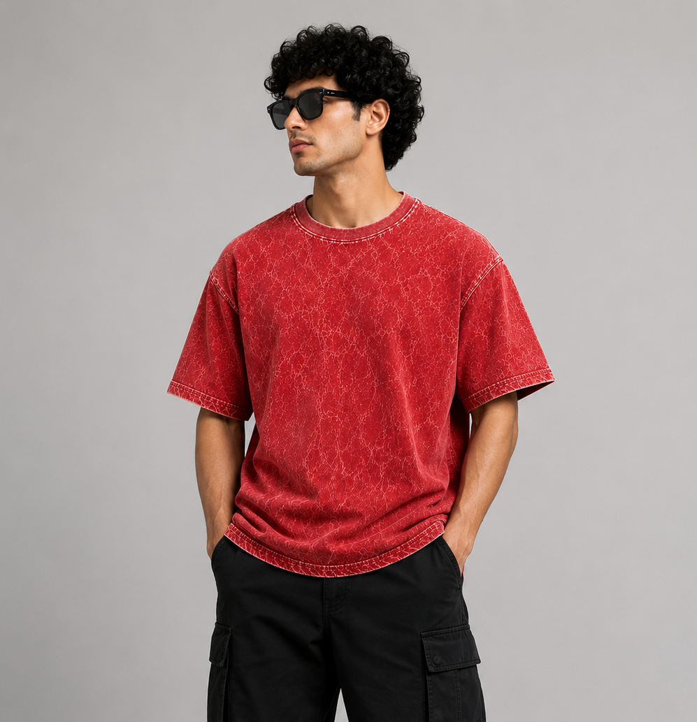 BLACKPOINT Premium Oversized Tee - Red