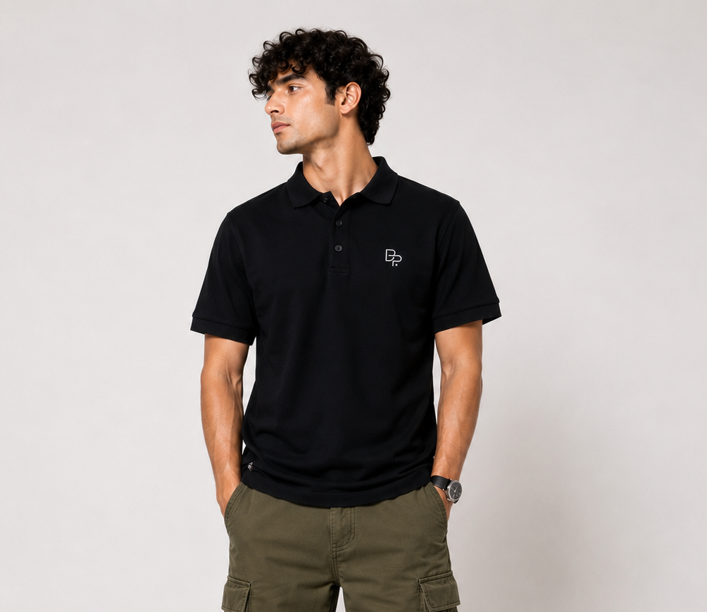 BLACKPOINT Premium Polo Tee - Black