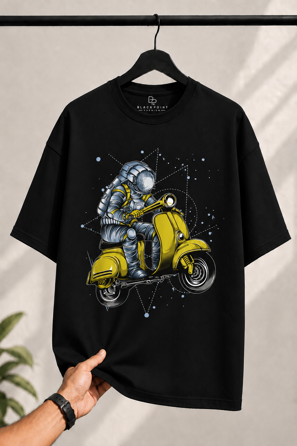 BLACKPOINT Premium Oversized Tee- Astro scooter