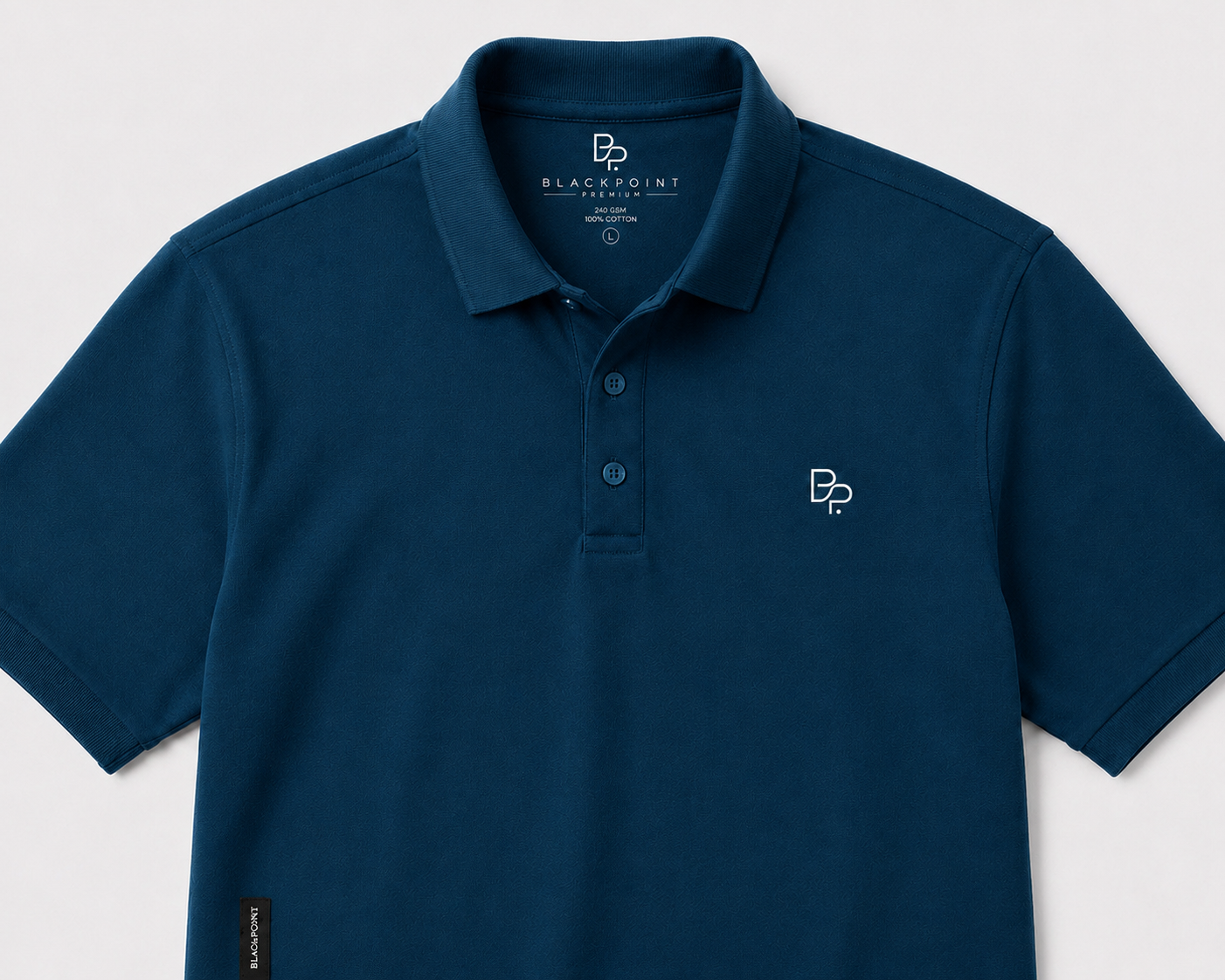 BLACKPOINT Premium Polo Tee - Petrol Blue