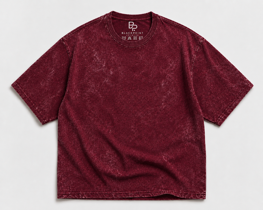 BLACKPOINT Premium Oversized Tee - Maroon