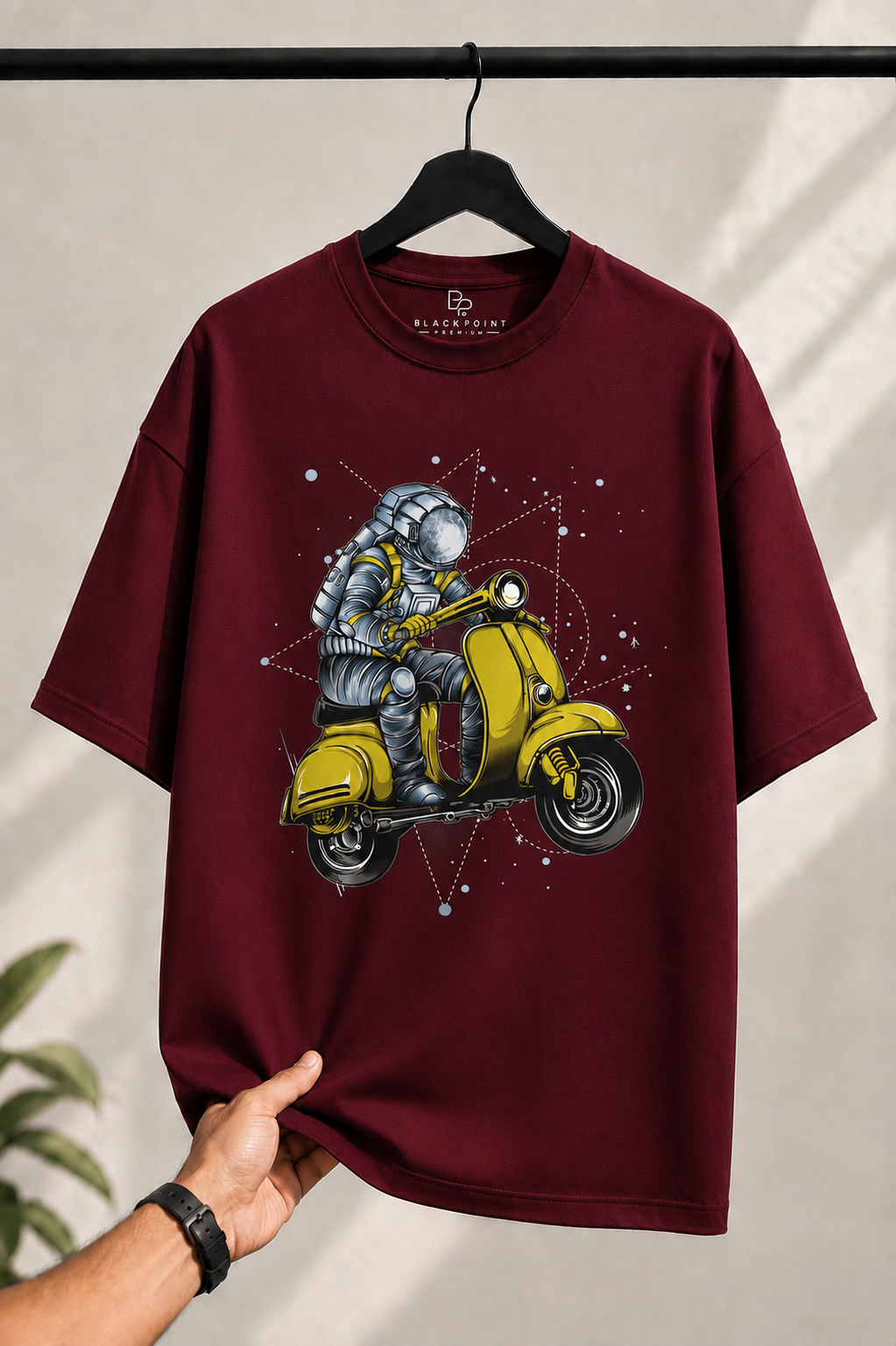 BLACKPOINT Premium Oversized Tee- Astro scooter