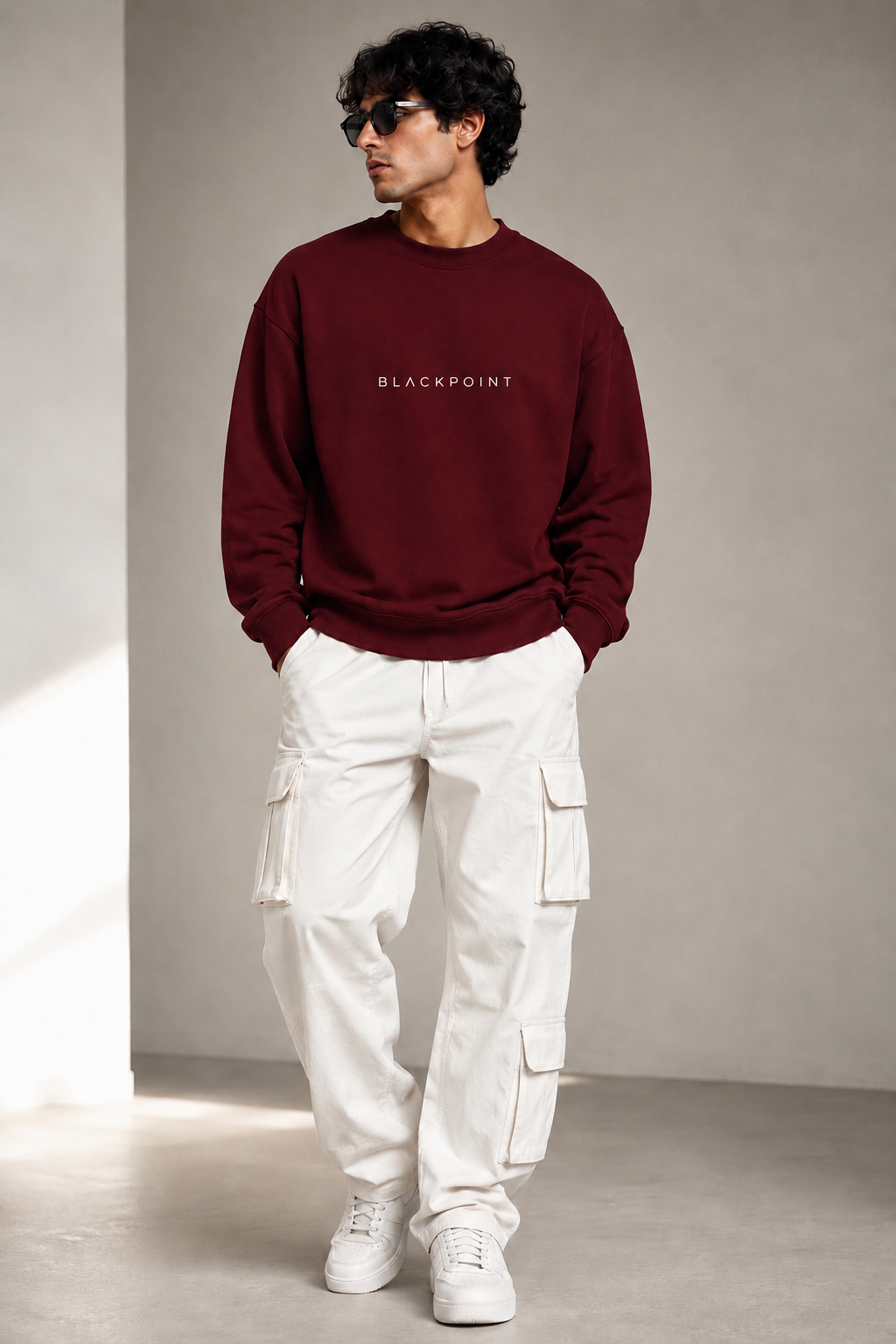 BLACKPOINT Premium fleece Sweatshirt - Maroon