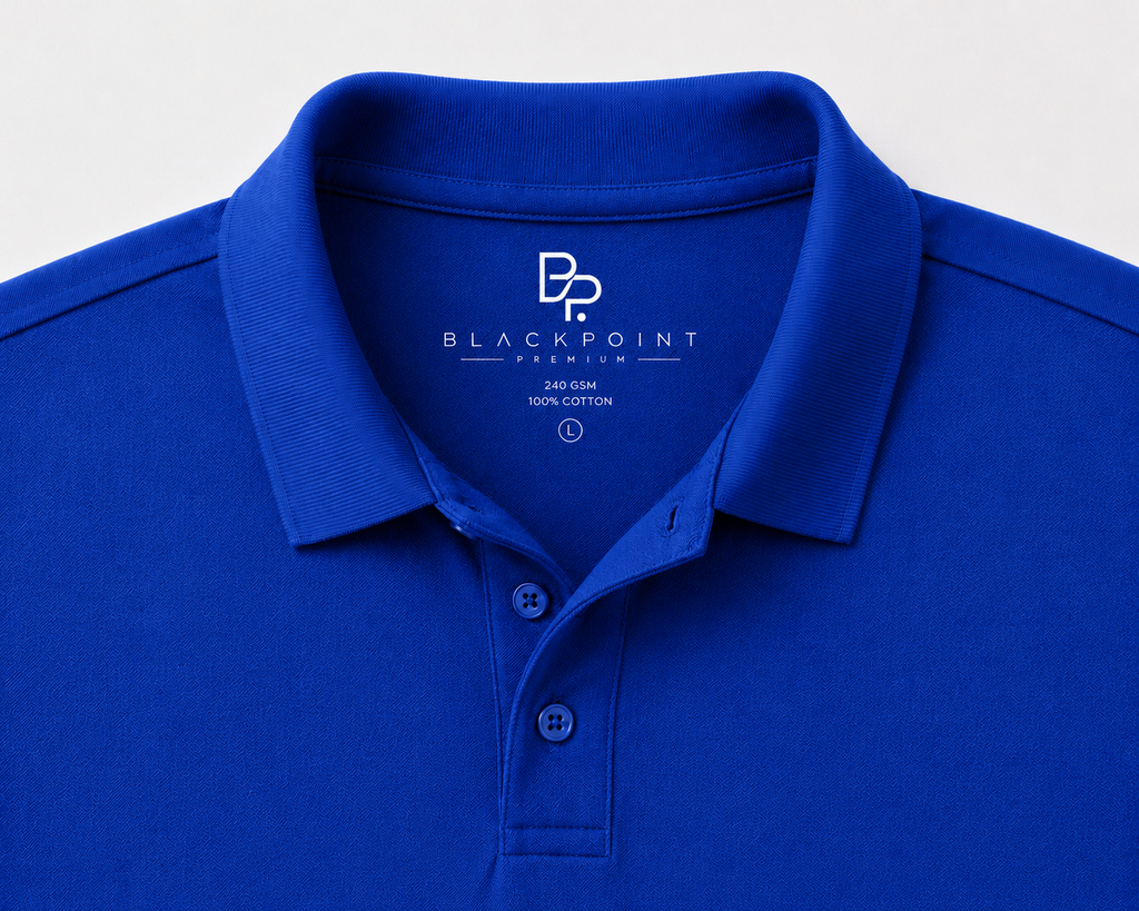 BLACKPOINT Premium Polo Tee - Royal Blue