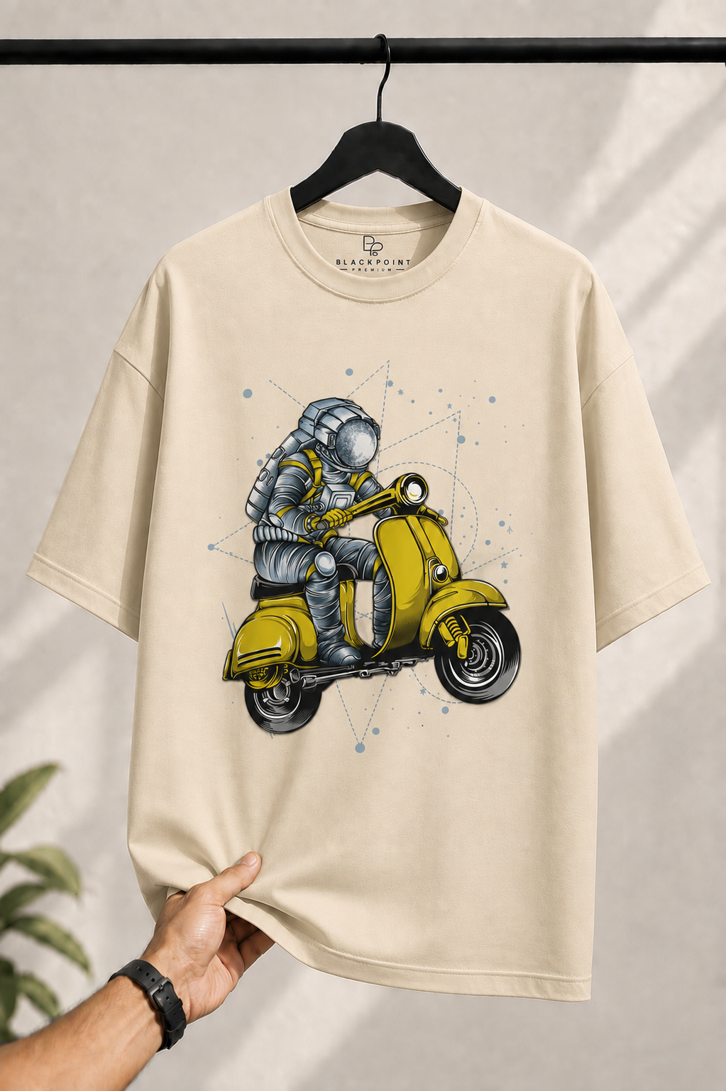 BLACKPOINT Premium Oversized Tee- Astro scooter
