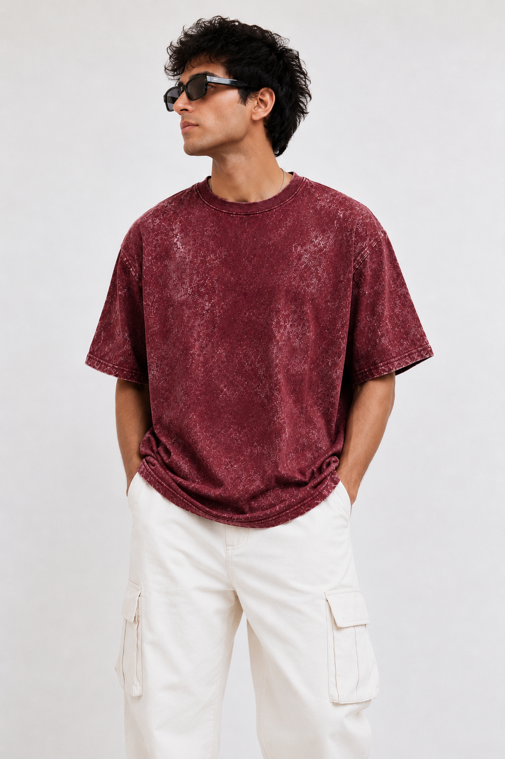BLACKPOINT Premium Oversized Tee - Maroon