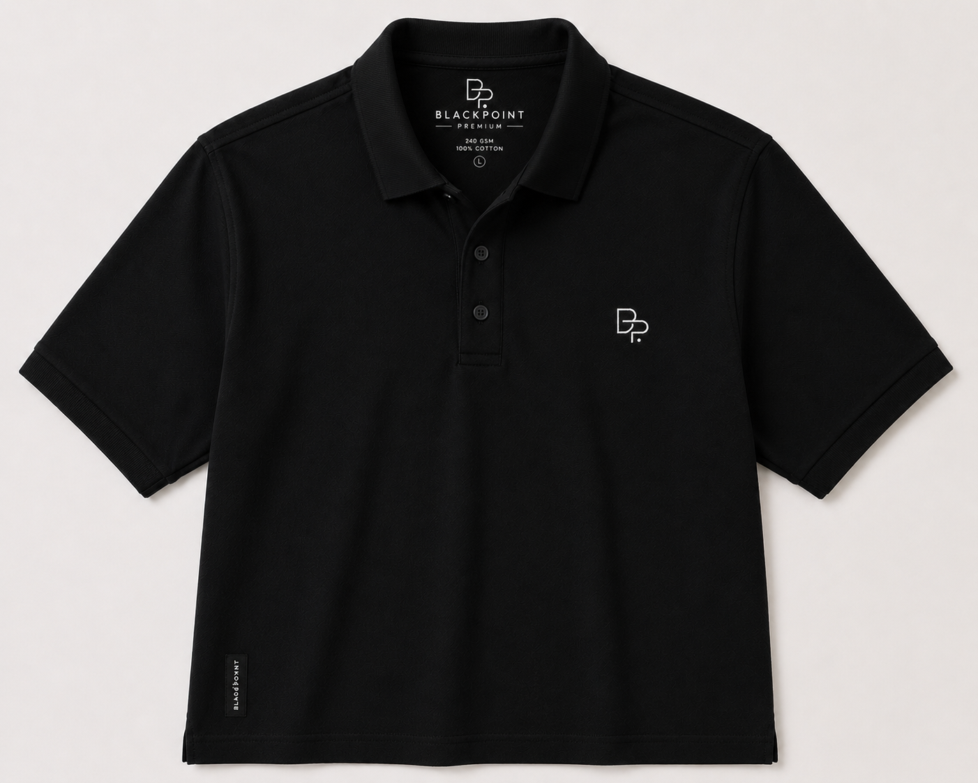 BLACKPOINT Premium Polo Tee - Black