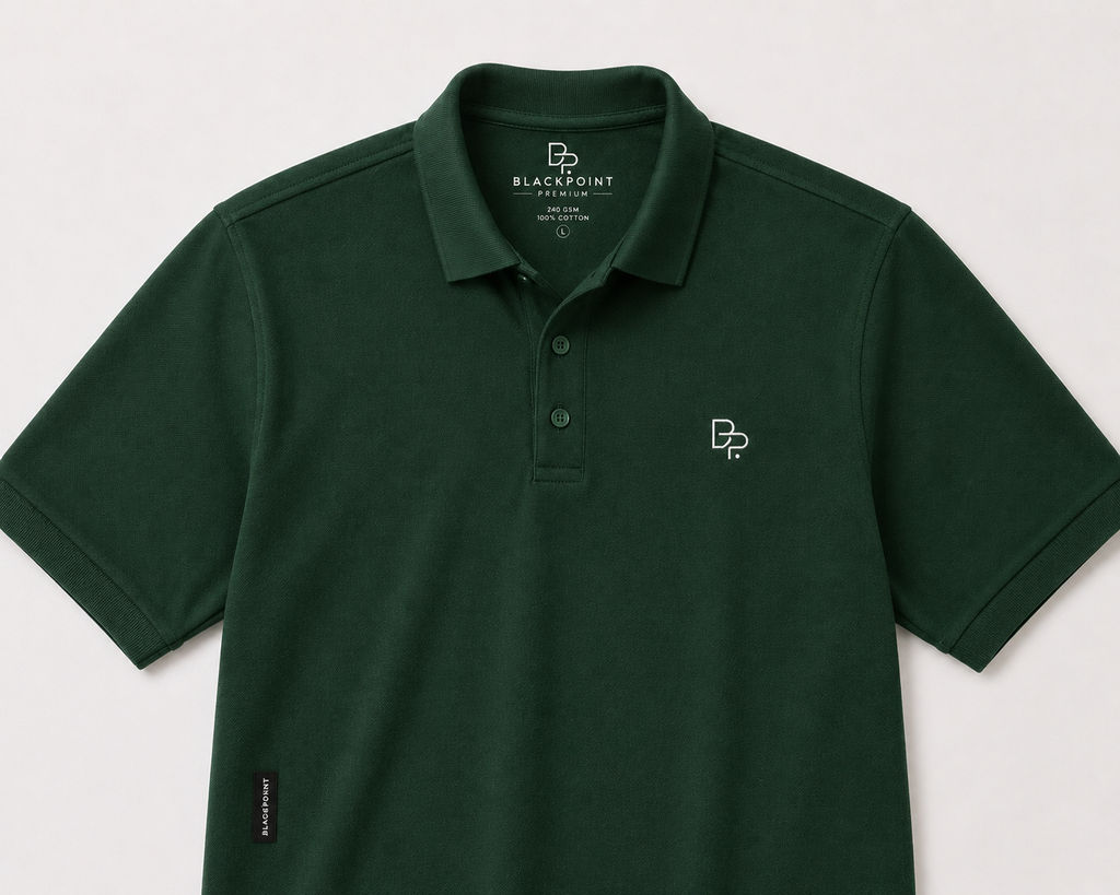 BLACKPOINT Premium Polo Tee - Bottle Green