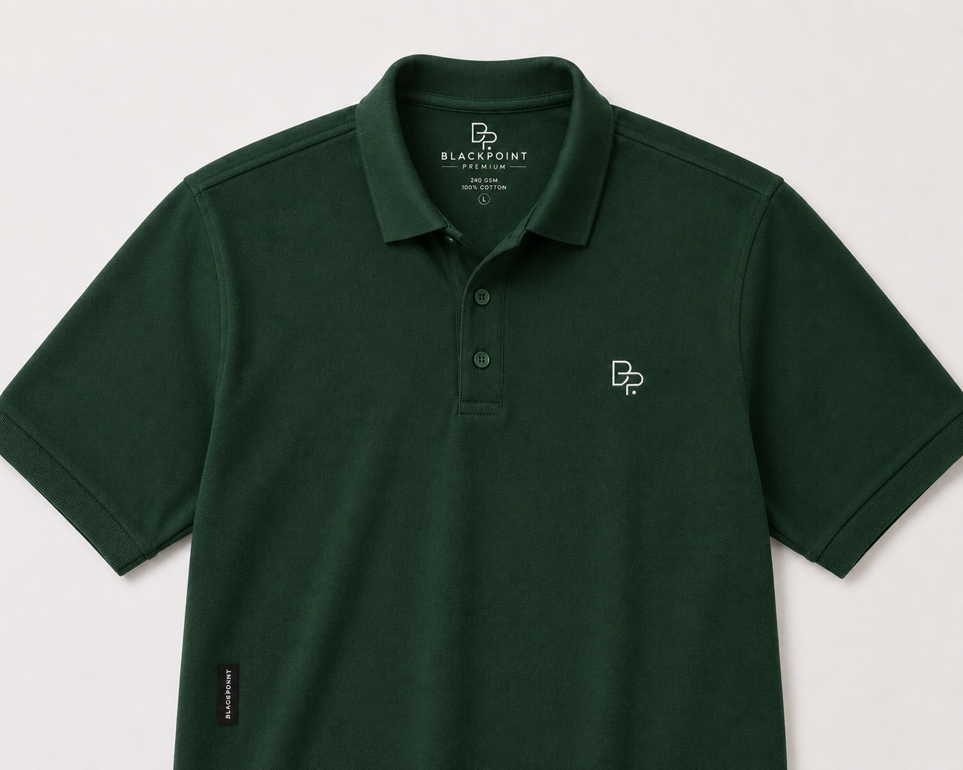 BLACKPOINT Premium Polo Tee - Bottle Green
