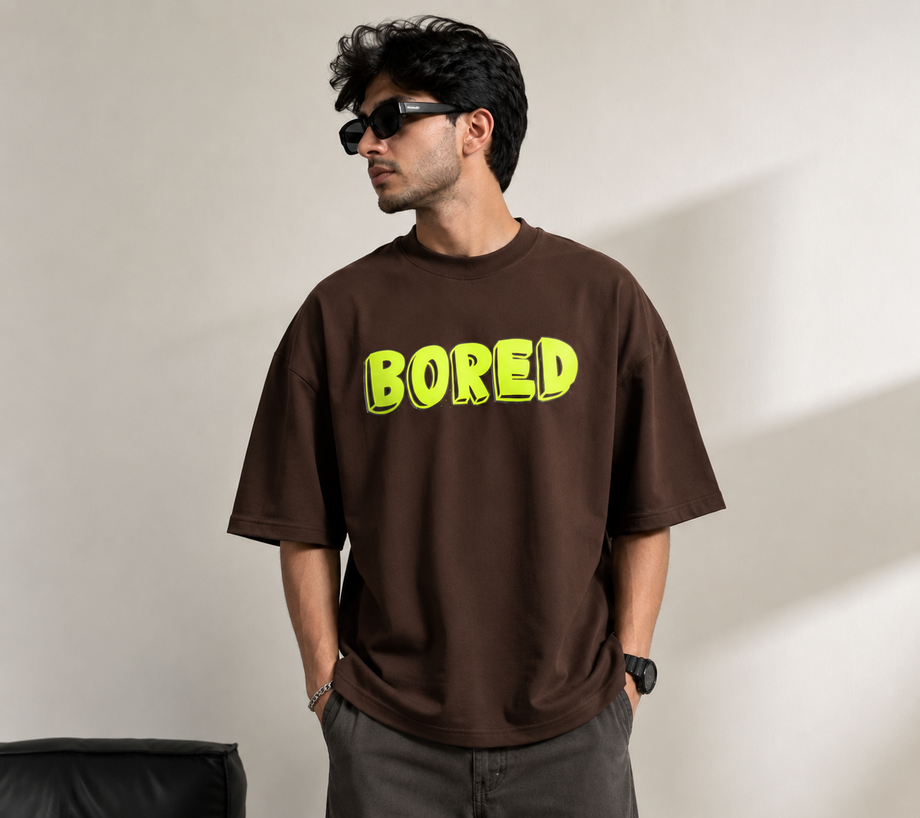 BLACKPOINT Premium Oversized Cotton Tee- Bored