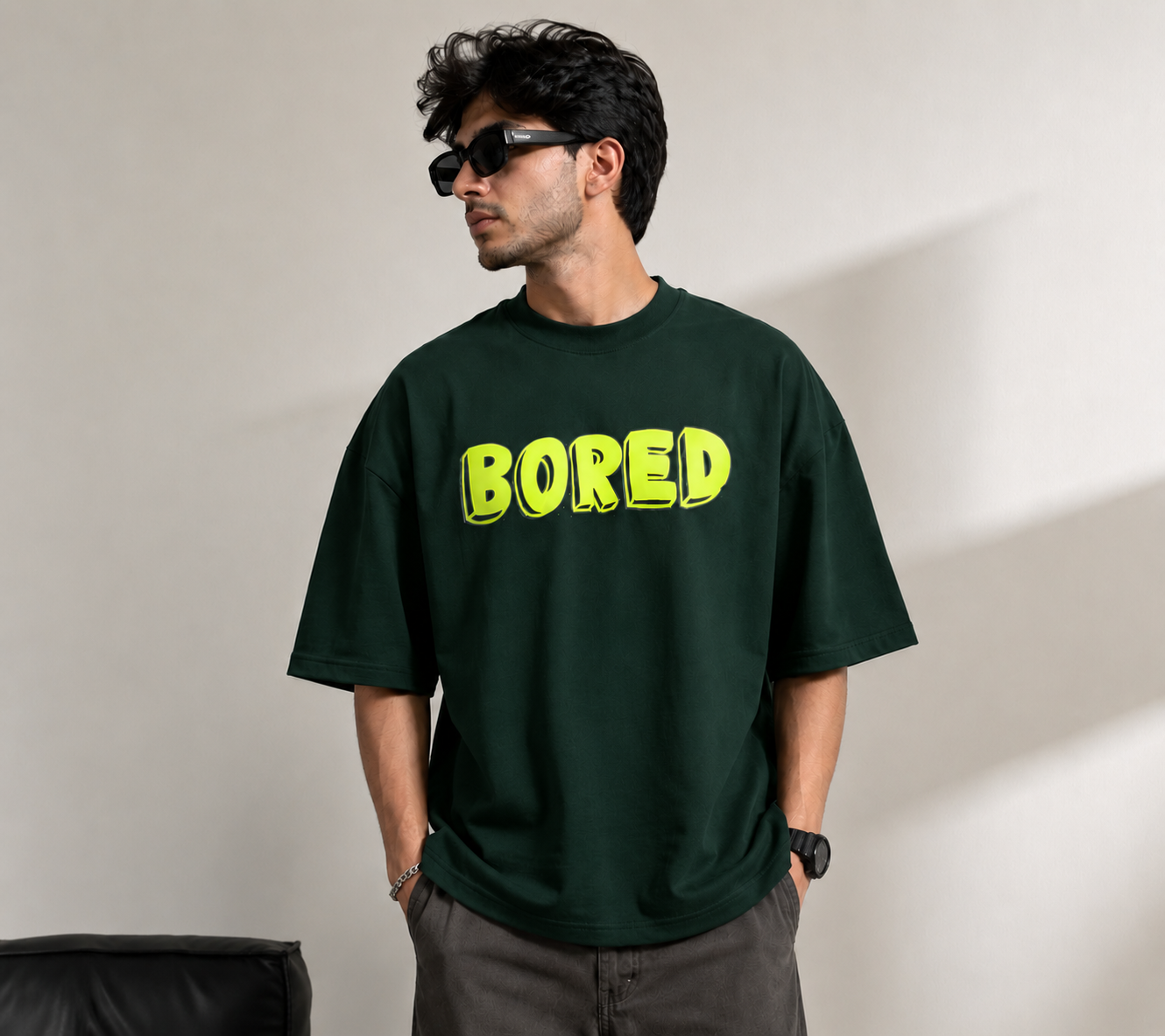 BLACKPOINT Premium Oversized Cotton Tee- Bored