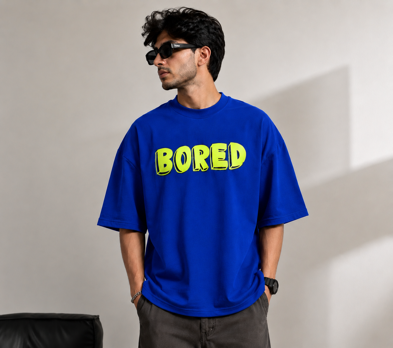 BLACKPOINT Premium Oversized Cotton Tee- Bored