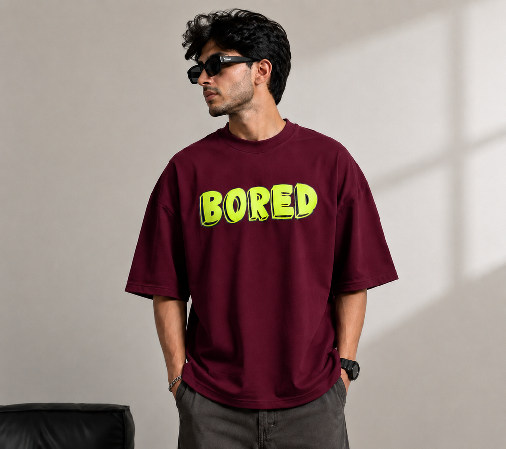 BLACKPOINT Premium Oversized Cotton Tee- Bored