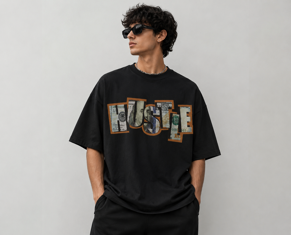 BLACKPOINT Premium Cotton Oversized- Hustle