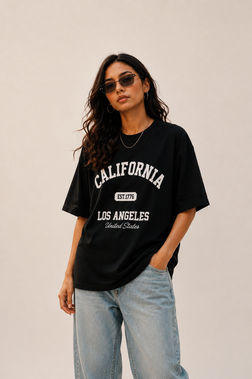 BLACKPOINT premium Oversize Tee- California