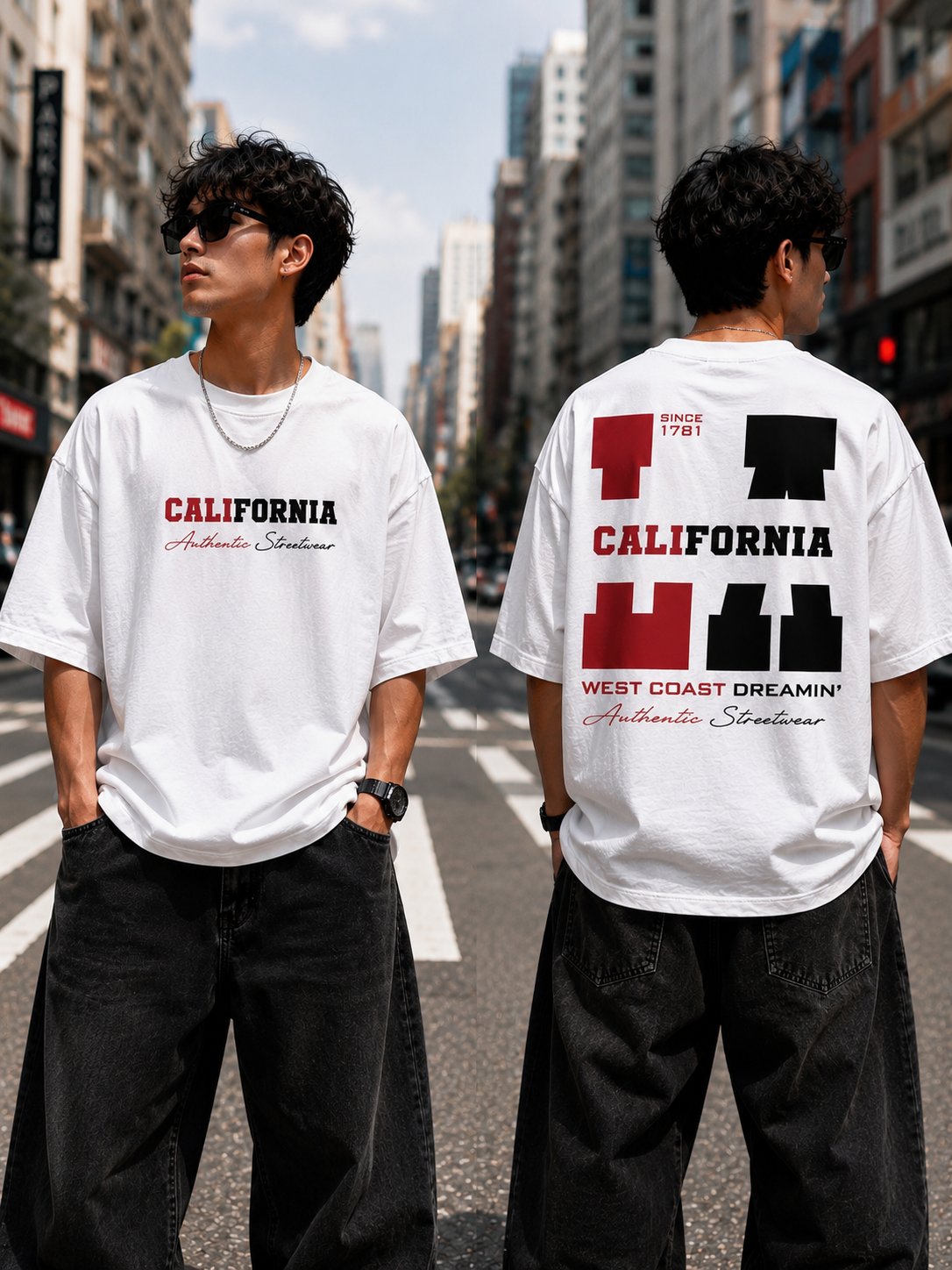 BLACKPOINT Premium Oversized Tee - California