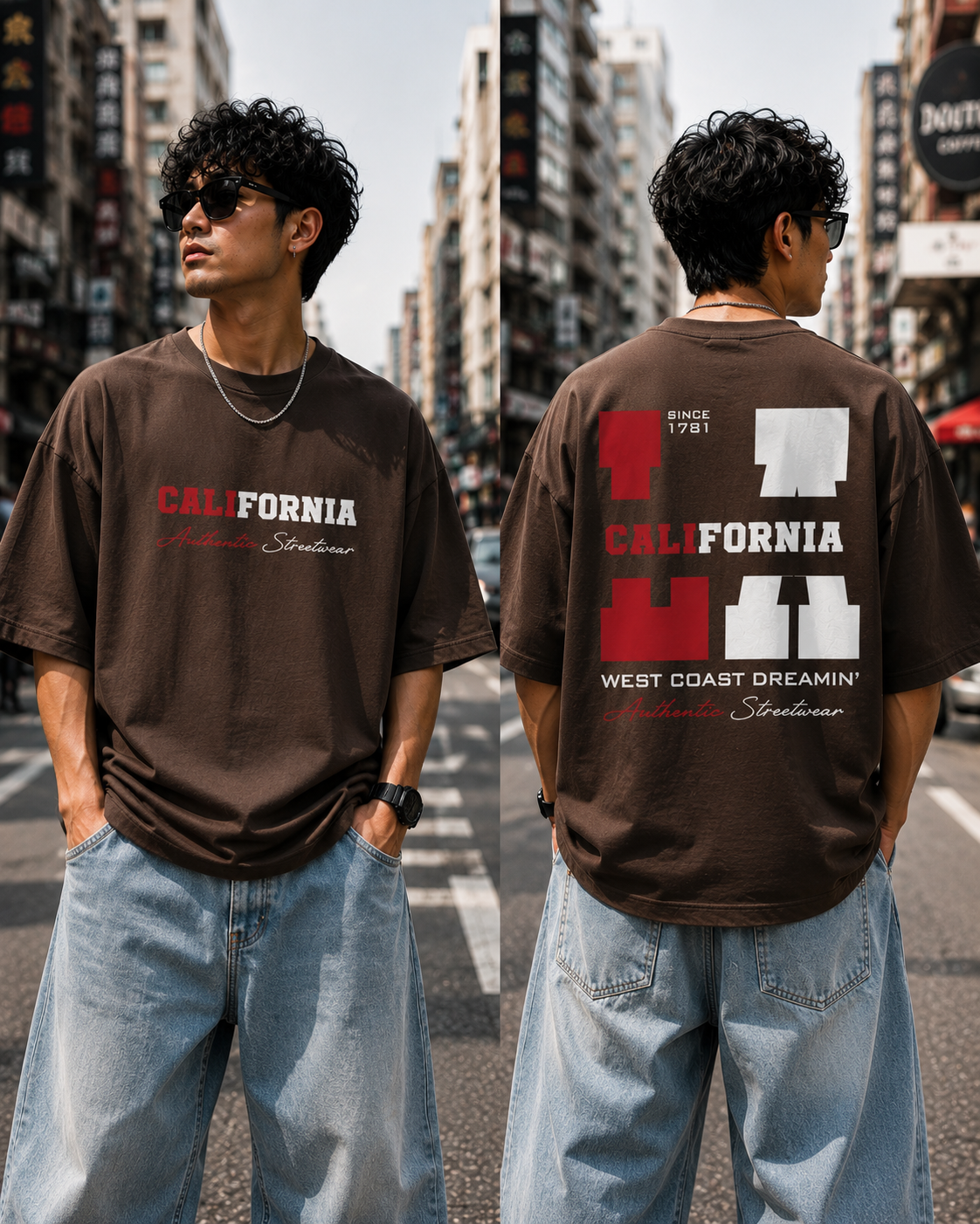 BLACKPOINT Premium Oversized Tee - California
